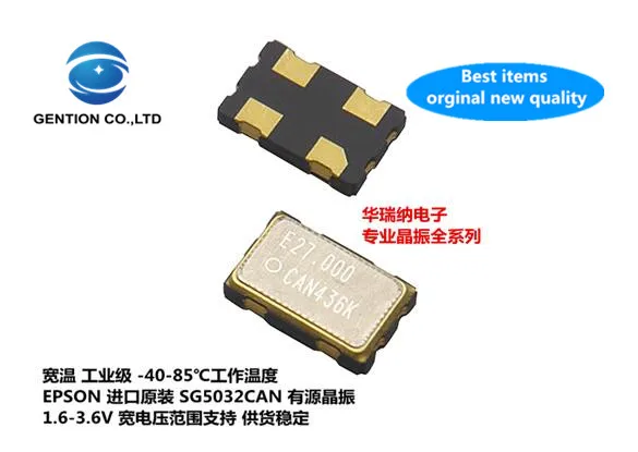 Crystal 100%Orginal New 27MHZ 10pcs SG5032CAN-27.000MHZ-TJGA Oscillator Active Wide-Temperature