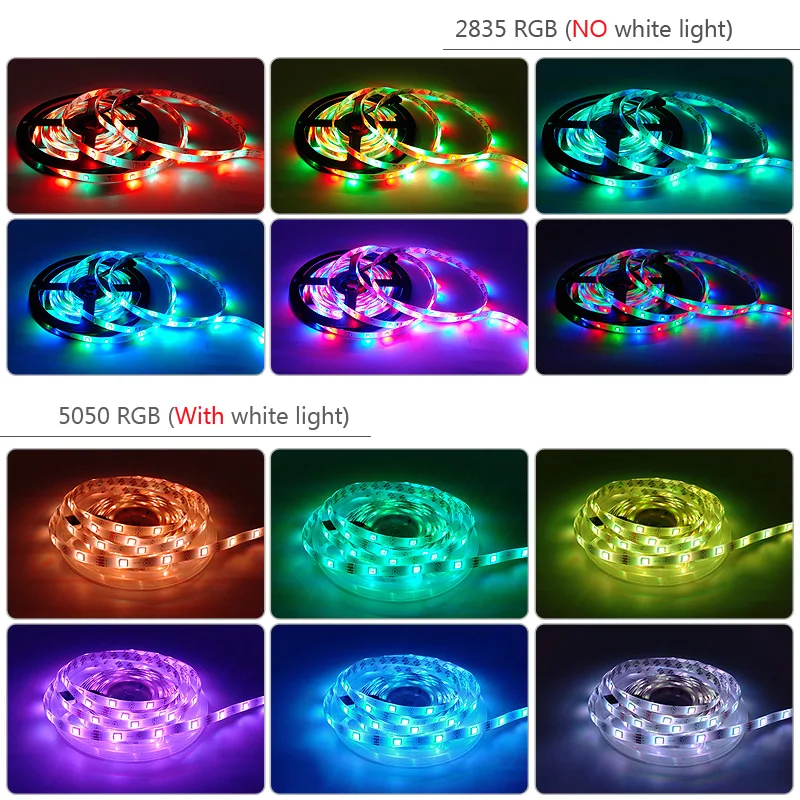 20 м новые музыкальные Wi Fi Luces Светодиодные ленты светильник 5 10 15 М 5050 SMD 2835 гибкая