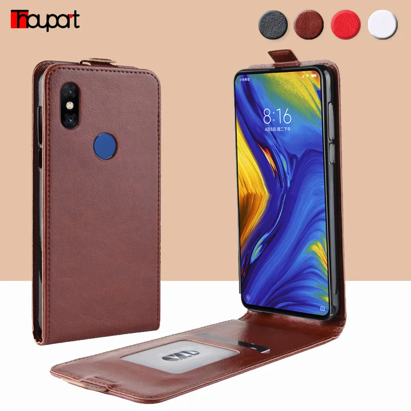 Thouport Ретро кожаный чехол для Xiaomi Mi Play Mix 2 3 2S флип чехлы Pocophone F1 POCO X2 на | Мобильные