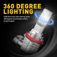 AUXITO 2Pcs Canbus H11 H8 LED Fog Light Bulbs H10 HB4 9006 HB3 9005 H16JP Yellow White LED Bulb Car Driving Lamp for Toyota Ford - Image 4