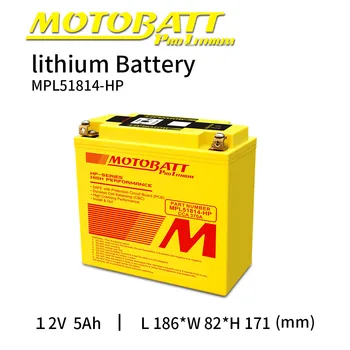 

Motobatt Lithium ion LifePo4 Battery 12V 5Ah 370CCA Bateria Moto BMS Voltage Protection Universal Maintenance free High Quality