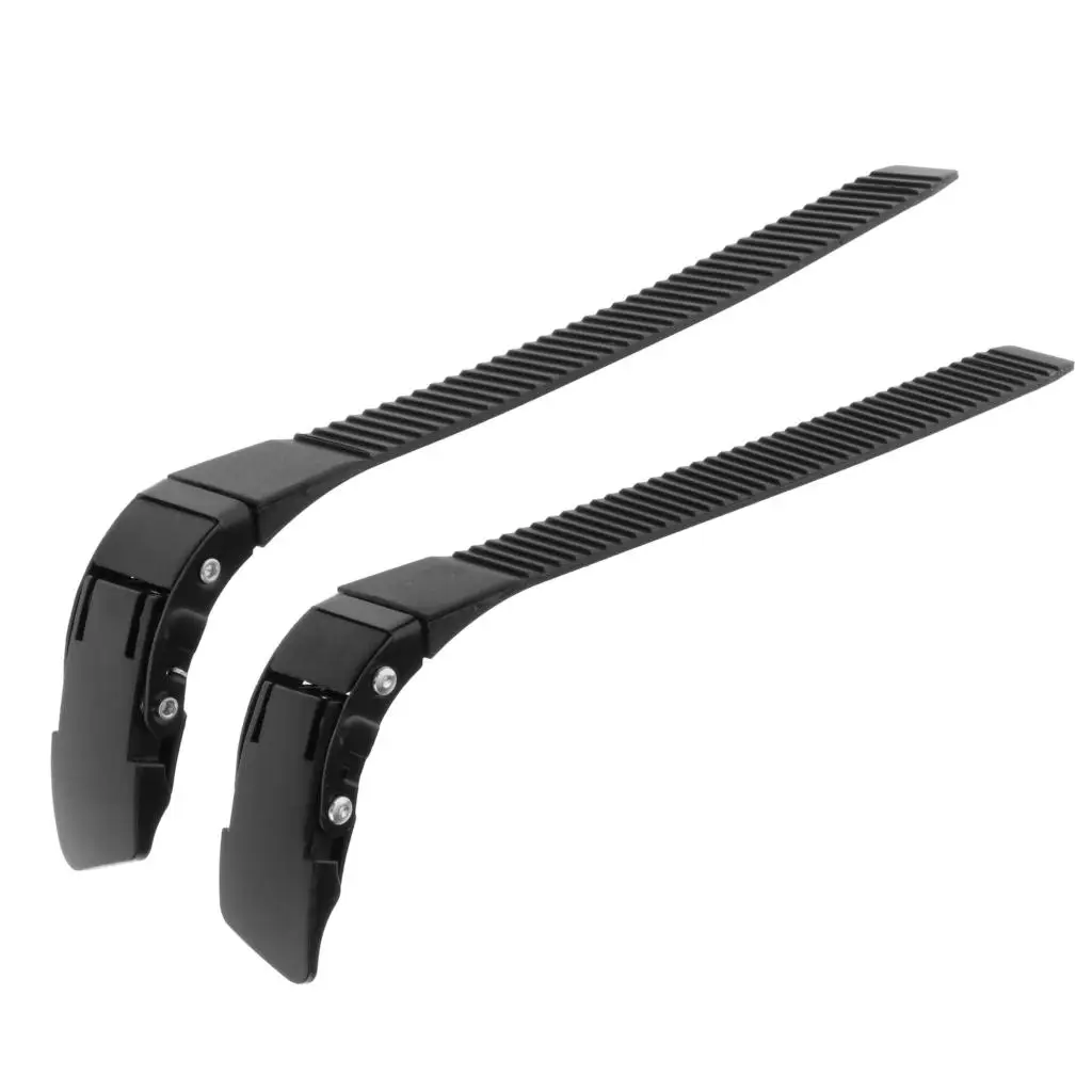 2 Pieces Replacements Inline Roller Skating Shoes Energy Strap Skates Buckles Belts Accessories Black