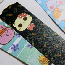 24/Набор Милые интересные бумажные закладки Печать Затенение Bookmarks для книг милые животные Кот утка Закладка-собачка офис и школа