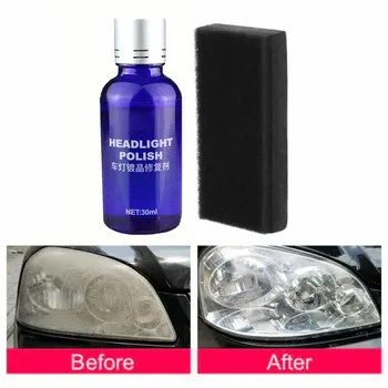 

9H Hardness Car Headlight Len Restorer Repair Liquid Polish Cleaning Tool Kit !!