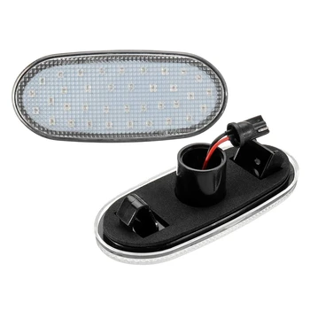 

36 LED Side Repeater Lamp Side Marker Lights 12V Turn Signal Light Panel Lamp for Crafter 2006, Benz Sprinter W906(Clear)