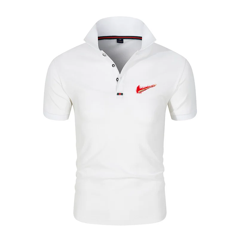 M_4XL Plus Size Men Polo Shirt Spring Summer Brand Casual Short Sleeve | Мужская одежда