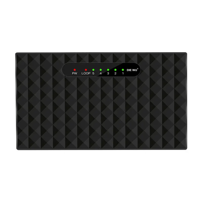 Diewu 5 портов Gigabit Ethernet сетевой коммутатор 10/100/1000Mpbs концентратор Настольный Lan коммутатор адаптер металлический чехол(ЕС вилка