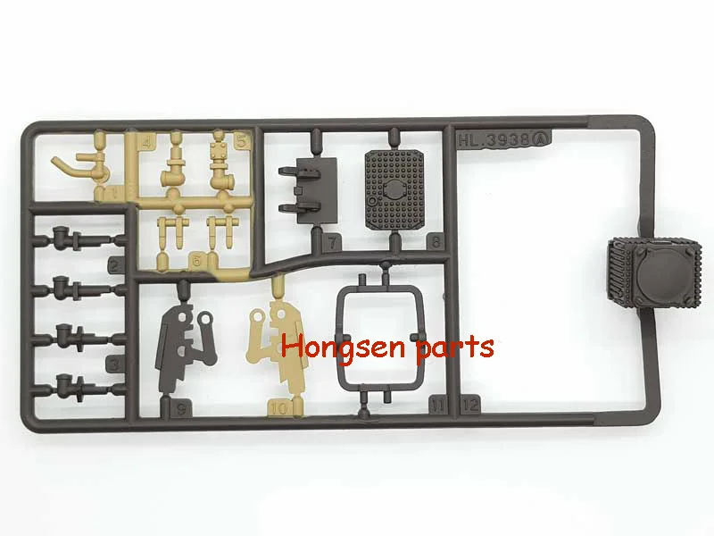 HENGLONG 3938-1 RC tank русский T90 / T-90 1/16 запасные части No. Пластиковый аксессуар A/часть A |