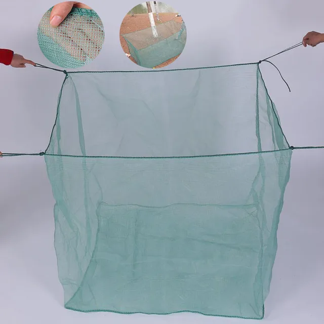 Fish Net Breeding Fence Cage Non-toxic For Preventing Landslides Breeder Shrimp Fishing Net Single Mesh Nylon Durable Float Trap