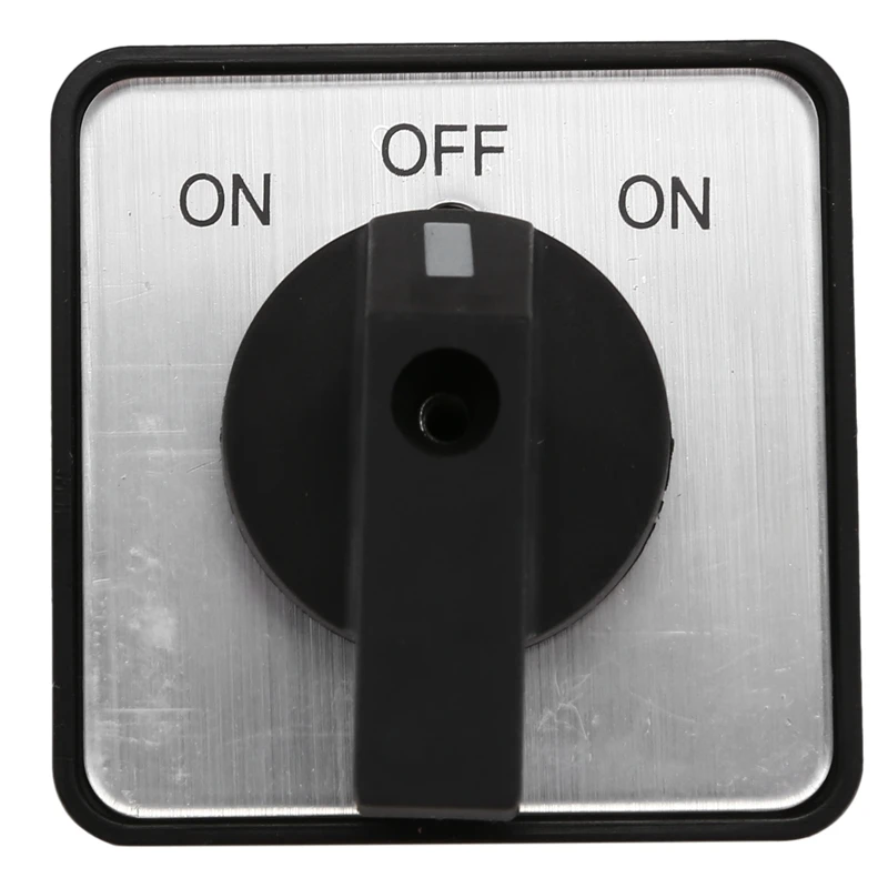 ELEG-AC660V 25A 2 полюса 3-х позиционный мгновенный Пластик поворотный переключатель синий+ черный