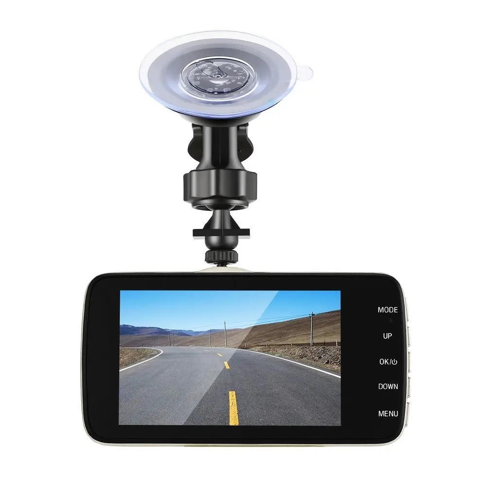 Dash Cam двойной объектив автомобиль dvr фронтальная камера Full HD 1080P " ips передняя+ задняя видеокамера g-сенсор монитор