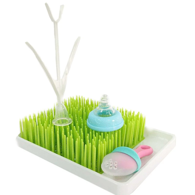

Baby Milk Bottle Drying Rack Baby Bottle Rack Grass Stlye Cleaning Dryer Drainer With Tray
