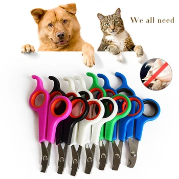 

Fashion Style Multi-colors Pet Cats Bird Toe Claw Stainless Steel Grooming Nail Clippers Scissors Nail Trimmer Cut Nail