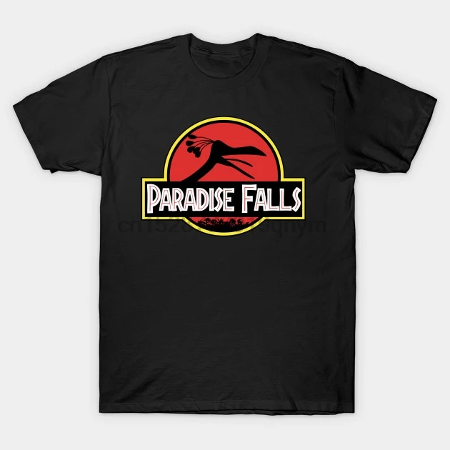 Men tshirt Paradise Falls Up T Shirt Printed T-Shirt tees top |