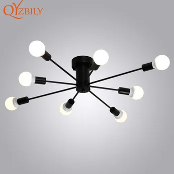 

Gold Chandeliers Modern Chandelier Lighting Iron Spider Lights Vintage E27 Led Chandelier for Bedroom Living Room Decoration Bar