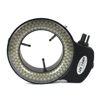 Adjustable 144 LED miniscope ring light ring light 0 - 100% adjustable lamp For Industry Video Stereo Microscope Lens Magnifier 1