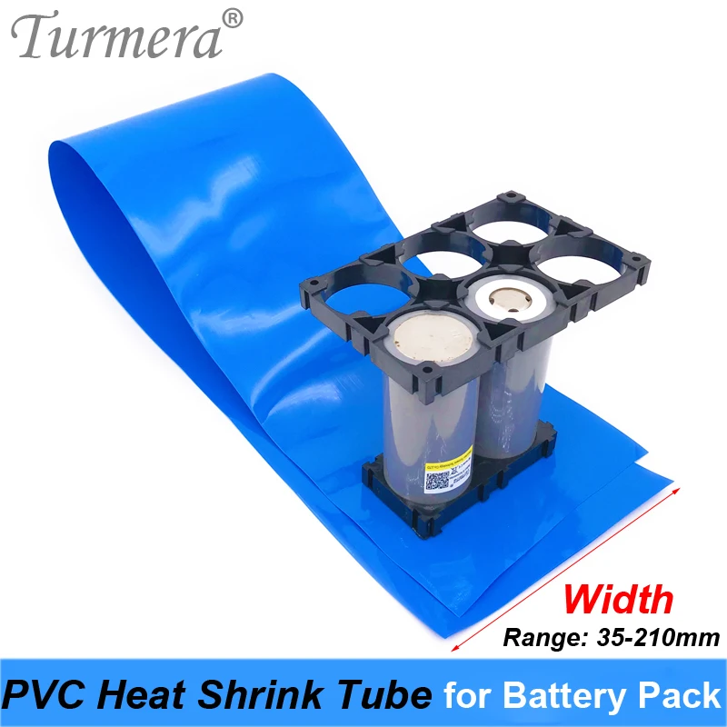 Turmera Battery Wrap Heat Shrinkable Tube PVC Shrink Tubing 30mm to 210mm for 18650 26650 32700 Lithium Battery Pack Customize 09