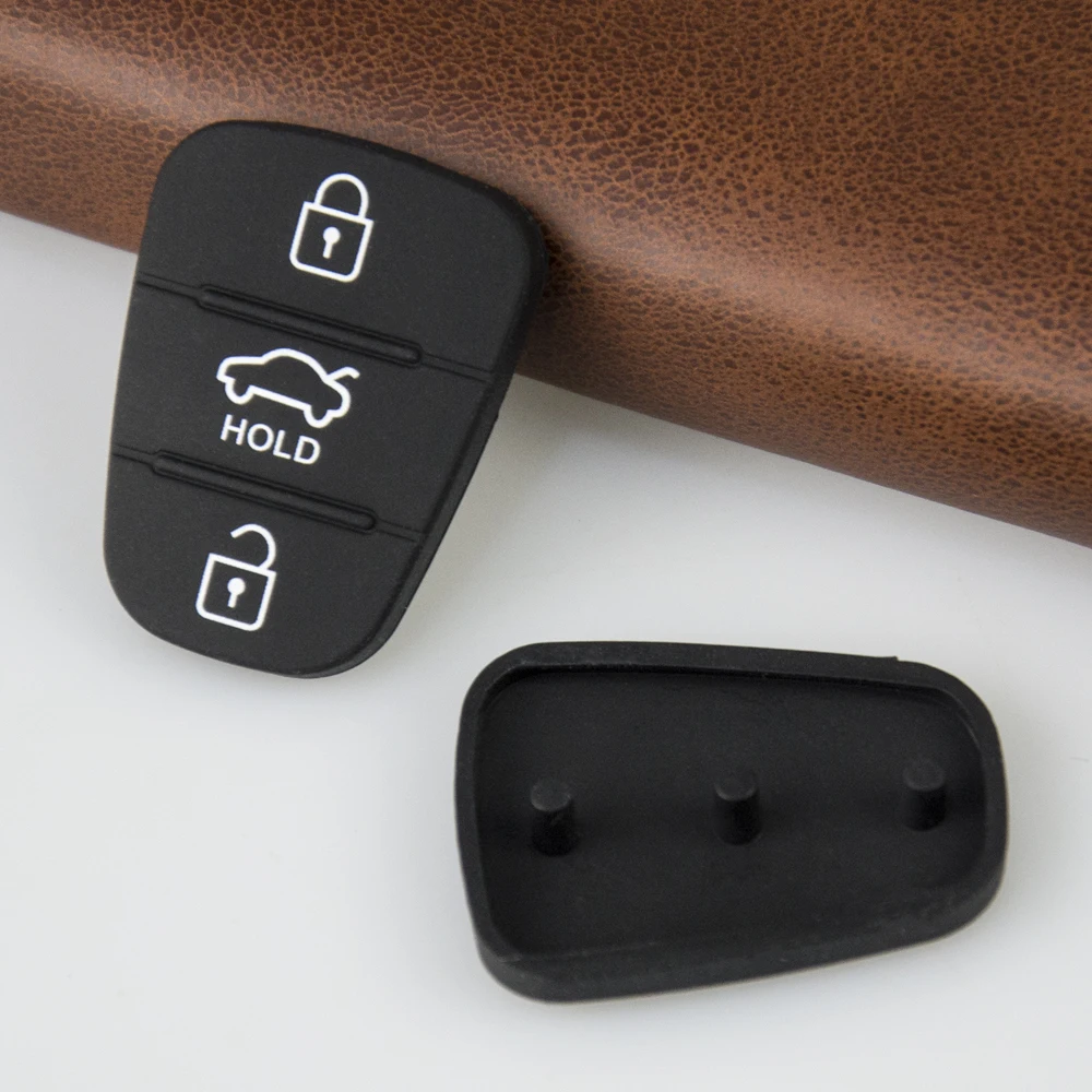 100 pz/lotto di alta qualità 3 pulsanti auto chiave pulsante Pad per Hyundai per Kia I30 IX35 I20 pieghevole chiave a distanza custodia in gomma con la tenuta - H3242fc76c8d54552b7403af9ca8df7e1J