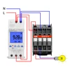 1 Second to 168 Hours Programmable Electronic Time Clock 16A 30A 110V 220V Big LCD Backlight Display Timer with Lock Function 3