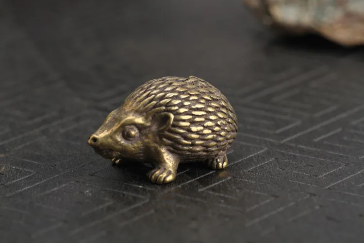 Copper Hedgehog Small Ornaments (7)