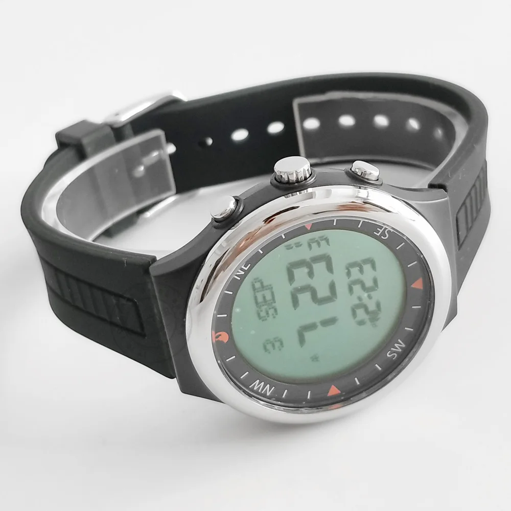 Muçulmano com Azan Alarme e Qibla Direção à Prova Relógio para o Islã Relógio Tempo Oração Dwaterproof Água Atã 5 Relógio muçulmano com azan tempo oração alarme