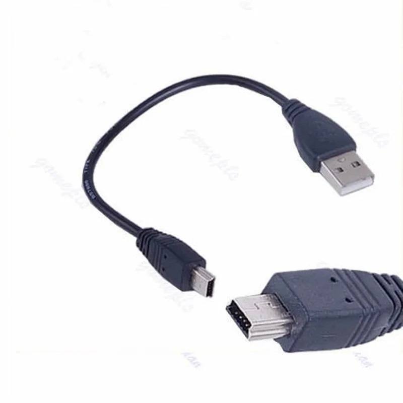 

5 Pin Data Sync Charger Cord Cable Adapter Short USB 2.0 A Male to Mini Black High Quality Wholesale Clearance