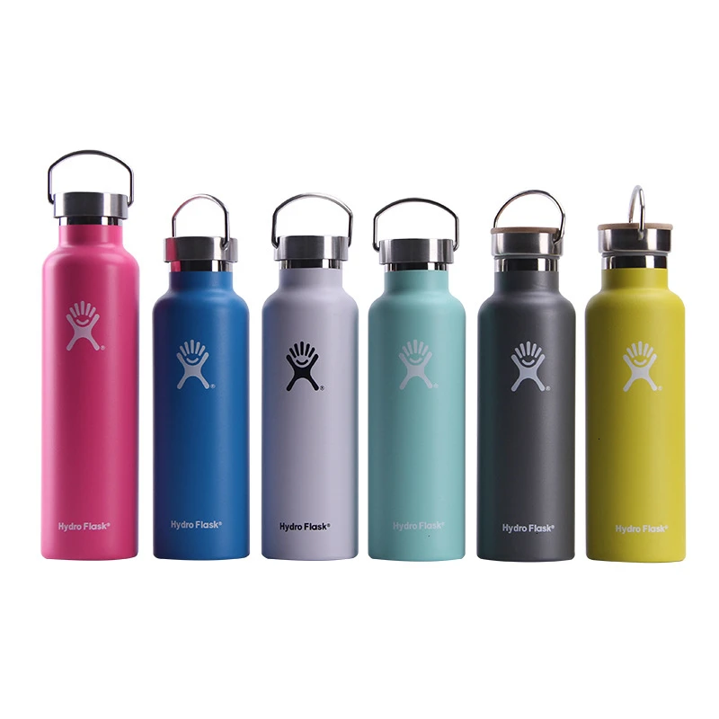 

Hydro Water Bottle Flask Stainless Steel & Vacuum Insulated Standard Mouth With Leak Proof Flex Cap Multiple Sizes & Colors