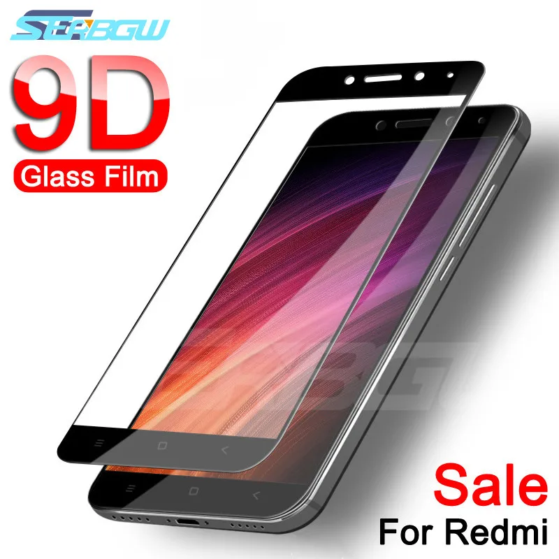 

9D Protective Glass on the For Xiaomi Redmi Note 4 4X 5 5A Pro Redmi 5 Plus 5A 4X S2 Tempered Screen Protector Glass Film Case