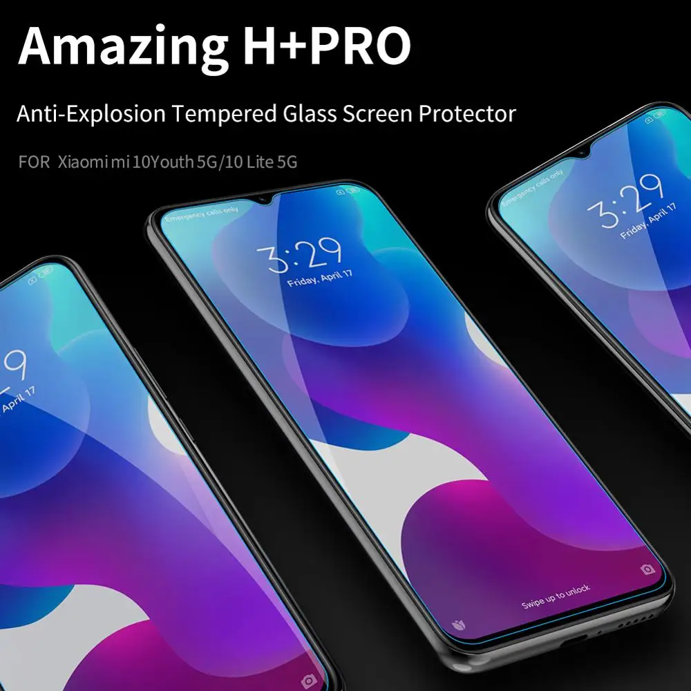 Glass For Xiaomi mi 10 Lite Screen Protector 10T Pro Nillkin H+PRO 2.5D protective safety glass film for mi10T 5G | Мобильные