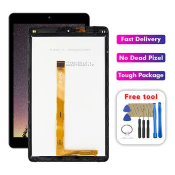 

For Alcatel 3T 8.0 2018 9027W 9027 LCD Display Touch Screen Digitizer Glass Sensor Assembly + Frame