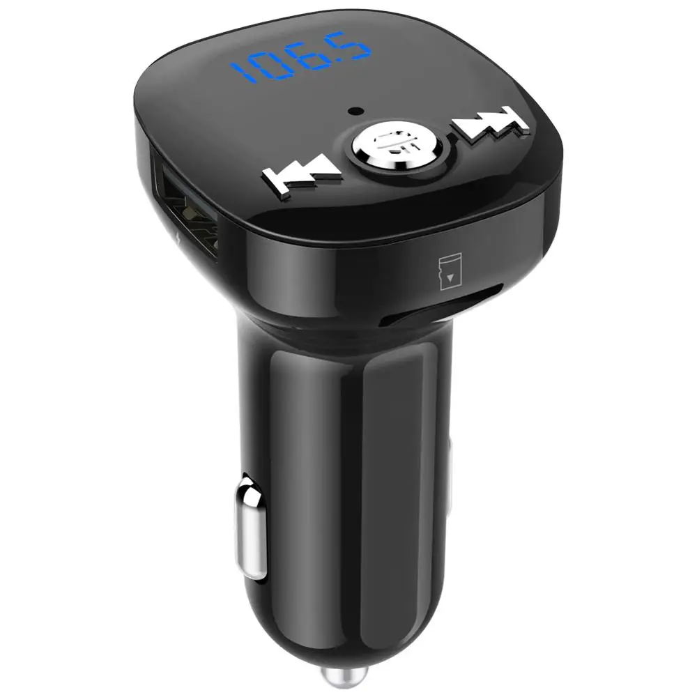 Новое Bluetooth автомобильное зарядное устройство BC40 FM модулятор беспроводной Bluetooth громкой связи автомобильный комплект 3.1A двойной USB аксессуары для автомобильного зарядного устройства