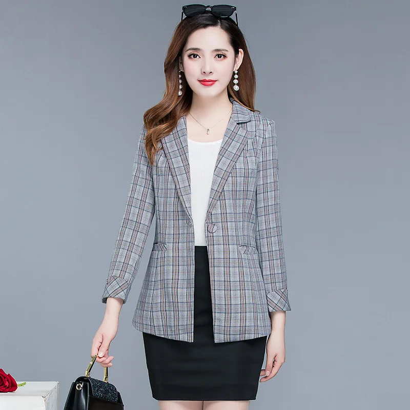 

2019 Early Autumn Thin New Style Coat Korean Style Slim Fit Fashion Elegant Popular Western Style Slim Fit Slimming Small Suit W