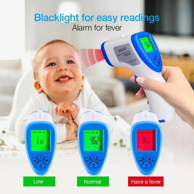 

Baby Thermometer Gun Infrared Digital LCD Body Measurement Forehead Portable Non-contact Termometro Baby/Adult Temperature