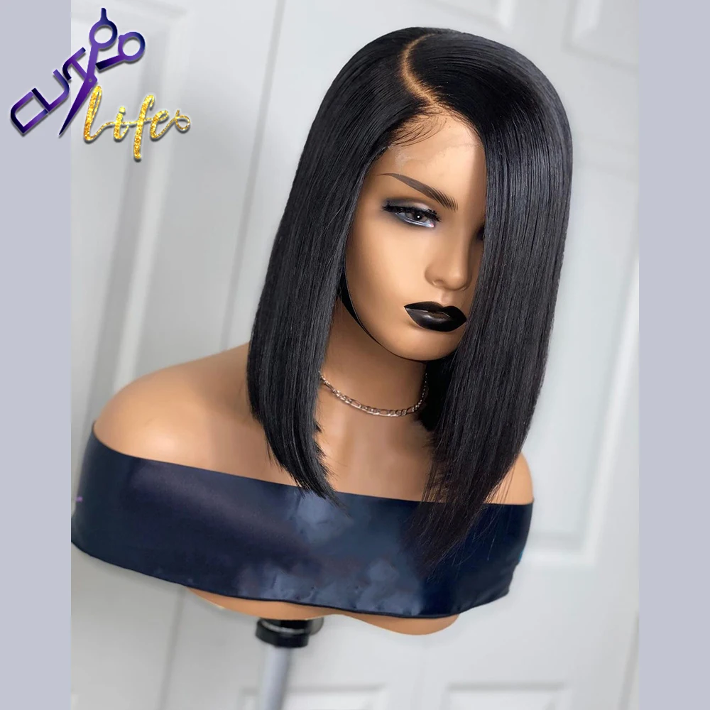 Bob Highlight Straight 13X4 Lace Front Wig Human Hair Wig for Women Brazilian Remy Hair 4X4 Lace Closure Wigs Side Part,human hair wig,lace front wigs