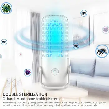 

UV Germicidal Light Portable Ultraviolet Germicidal Light Disinfection Bulb Ozone Quartz UV LED Light For Closet Bathroom