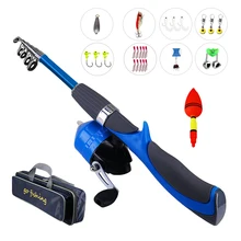 Portable Mini Telescopic Fishing Rod Combo Travel winter Fishing Rod Sea Ultralight closed fishing Tackle Set