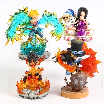 

One Piece Marco Boa Hancock Portgas D Ace Sabo PVC Figure Collectible Model Toy