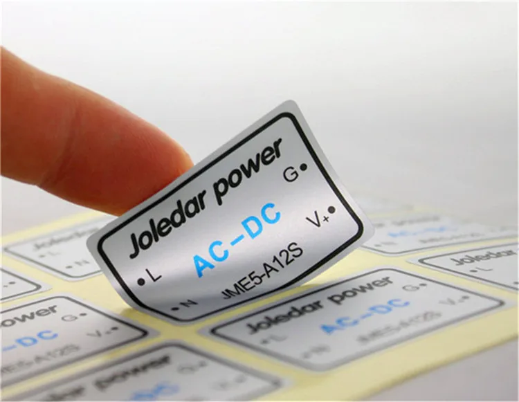 

1000pcs Customized Durable Anti Static Matt Silver Brand Name Stickers Labels Custom Machine/PC/USB Cable Adhesive Stickers