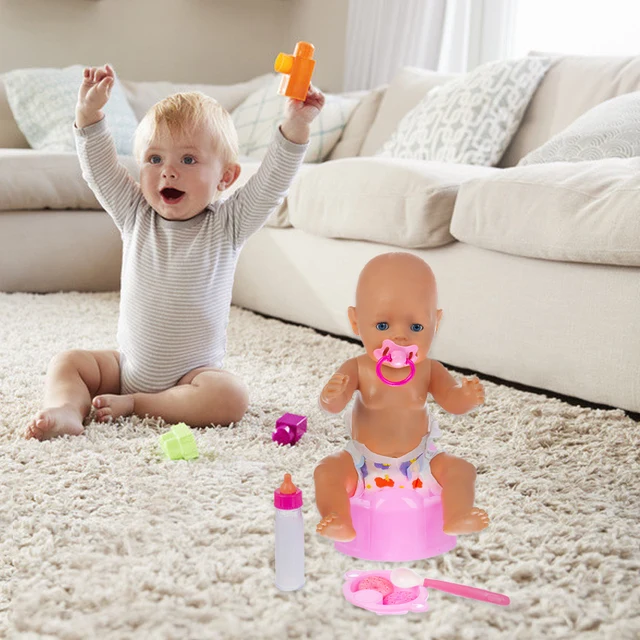 Milk bottle + sit down suit Fit For 43cm/17inch Baby Doll Accessories 5