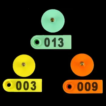 

100PCS Digital Number Livestock Cow Cattle Ear Tag Animal Ear Tag Applicator