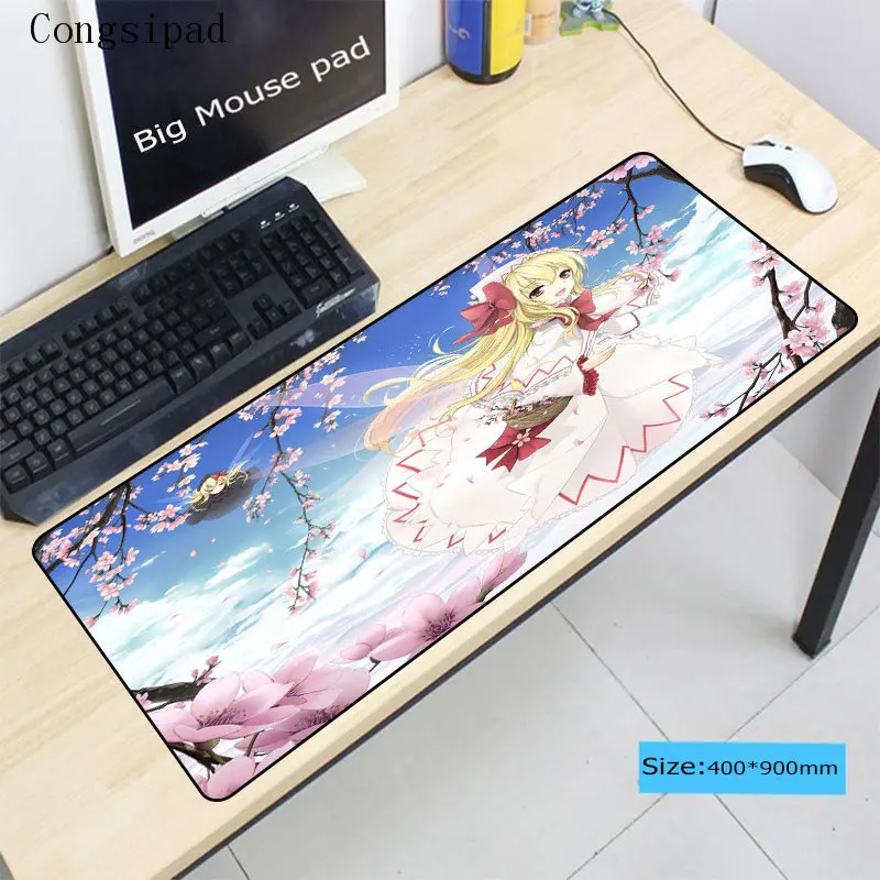 Congsipad Anime Girl Large mouse pad Anti-slip Natural Rubber PC Computer Gaming mousepad Desk Mat