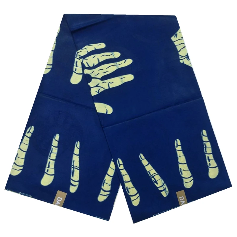 Африканская вощеная ткань принтом высокого качества хлопок Базен воск Дамасская ткань для женщин платье 6 ярдов