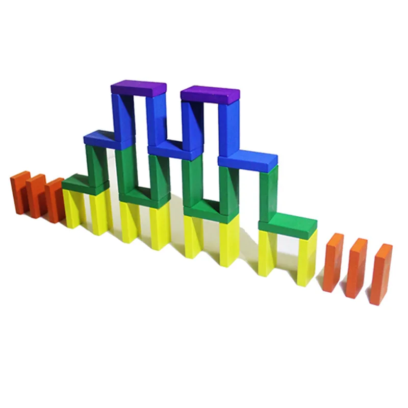 

Educational Toy Extra Large Domino 500 PCs 1000 Block Wood Switch Children Adult Yi Theaceae