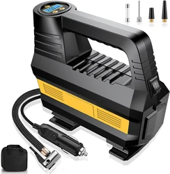 Pompe à Air électrique Portable pour pneus de voiture, gonfleur de pneus, pour moto, LED, 12V, DC 