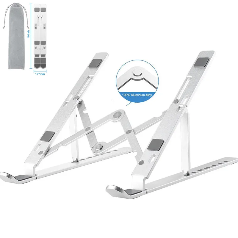 

Adjustable Foldable Laptop Stand Aluminum Desk Notebook Stand Portable Tablet Stand Holder Support For MacBook Air Pro Computer