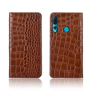 

Crocodile pattern genuine leather card slot holder case for Huawei Nova 4 case for Huawei Nova 4e holster cover case coque capa
