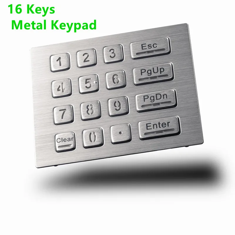 Venda Automática Ip65 Impermeável Vandalproof Industrial de Aço Inoxidável Backlit Metal Teclado - Imagem 2