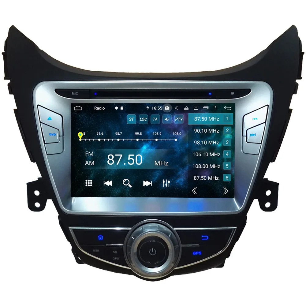 Top Klyde IPS 4G Android 9 Octa Core 4GB RAM 64GB ROM DSP Car DVD Multimedia Player Stereo For Hyundai Avante Elantra I35 2010-2013 4