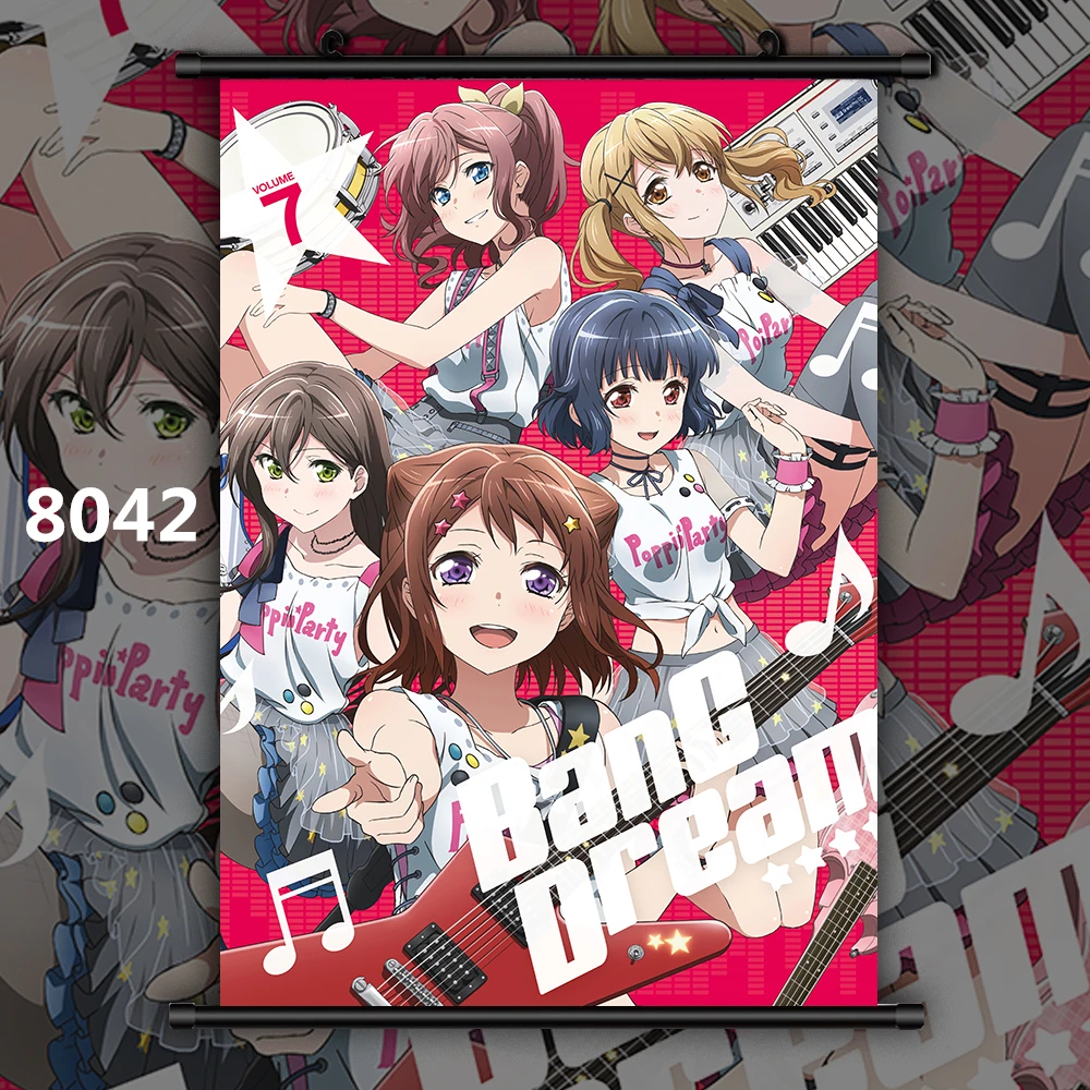 Bang Dream! Аниме Манга плакат в рулоне - Цвет: 8042