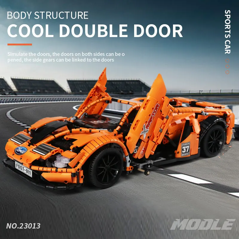 Yeshin MOC Technic Fordsd гоночный автомобиль с моторной мощностью 10792 дистанционным